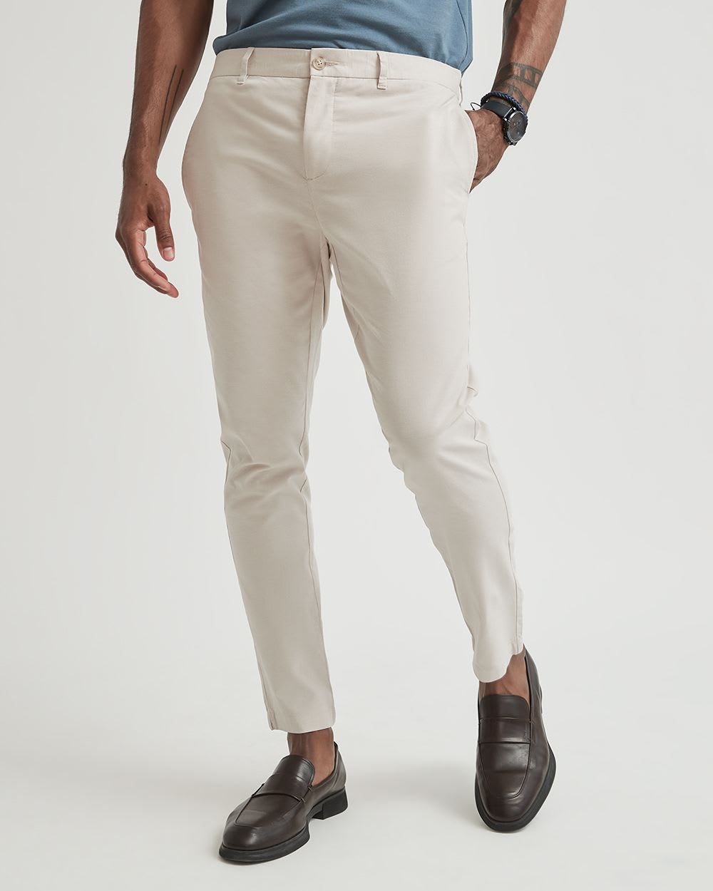 Two Tone Jogger Chino Pant