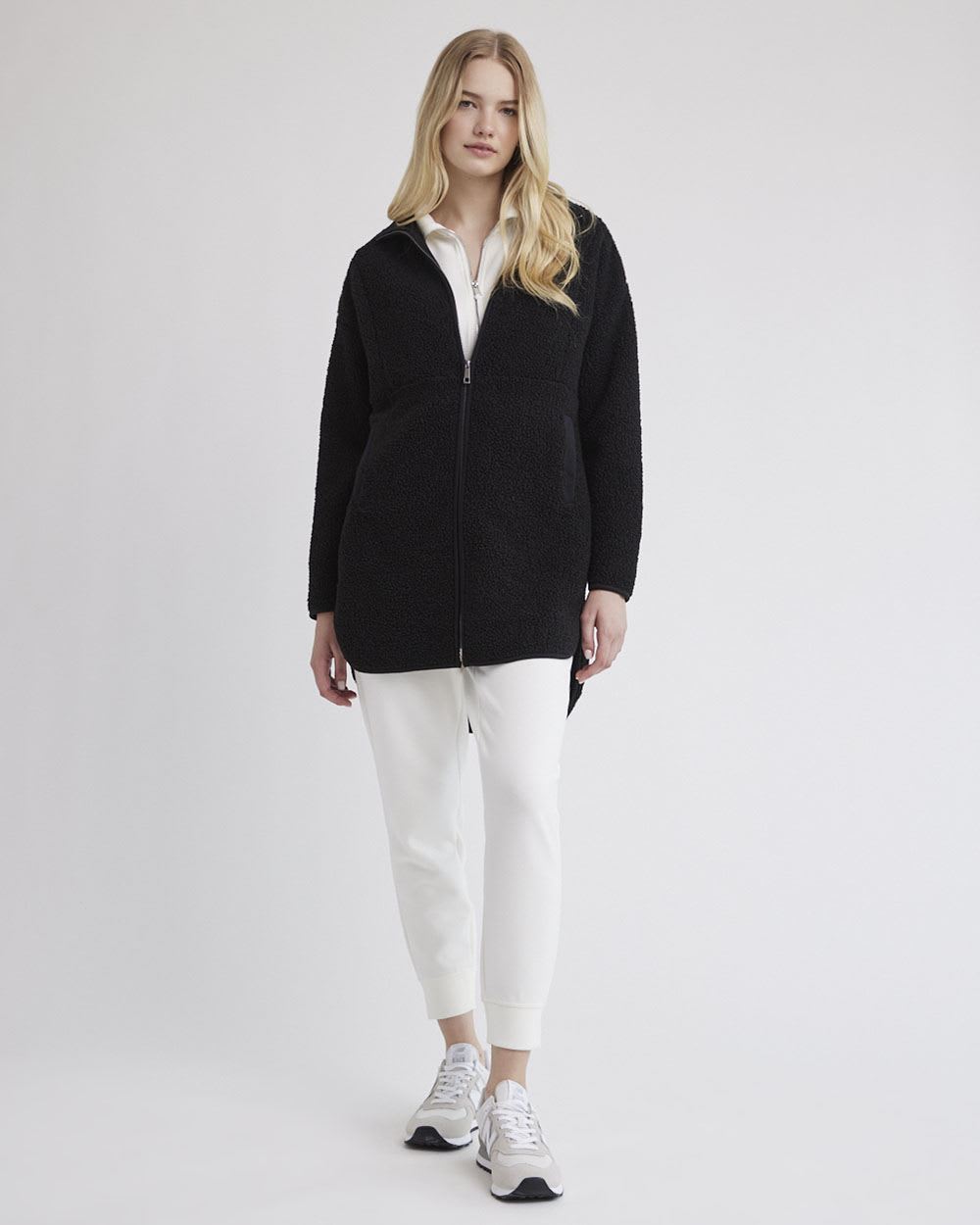 Sherpa Jacket with Zipper Closure