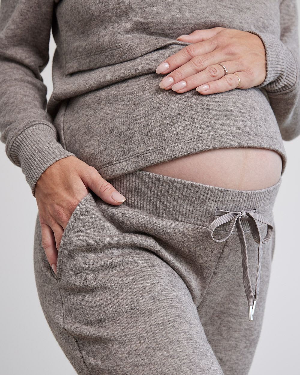 Heavy Knit Ankle Jogger Pant - Thyme Maternity