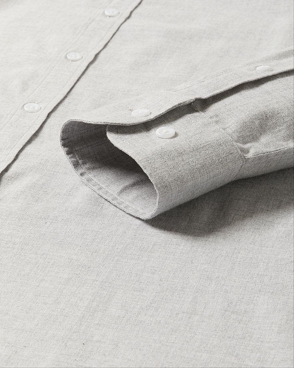 Slim-Fit Solid Flannel Shirt