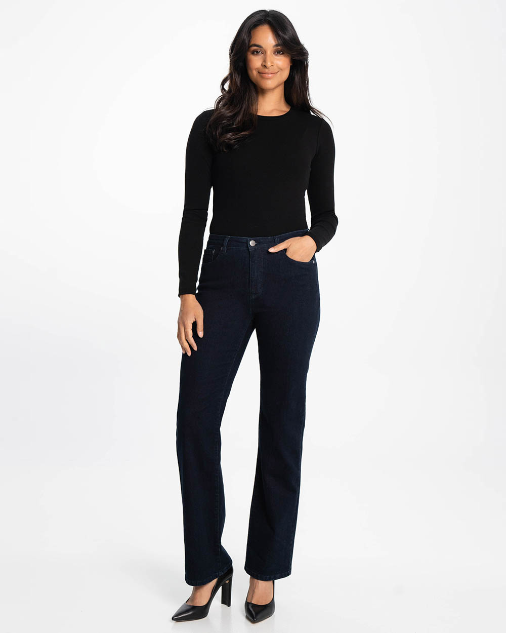 LOIS - Georgia Wide Dk Indigo Jeans