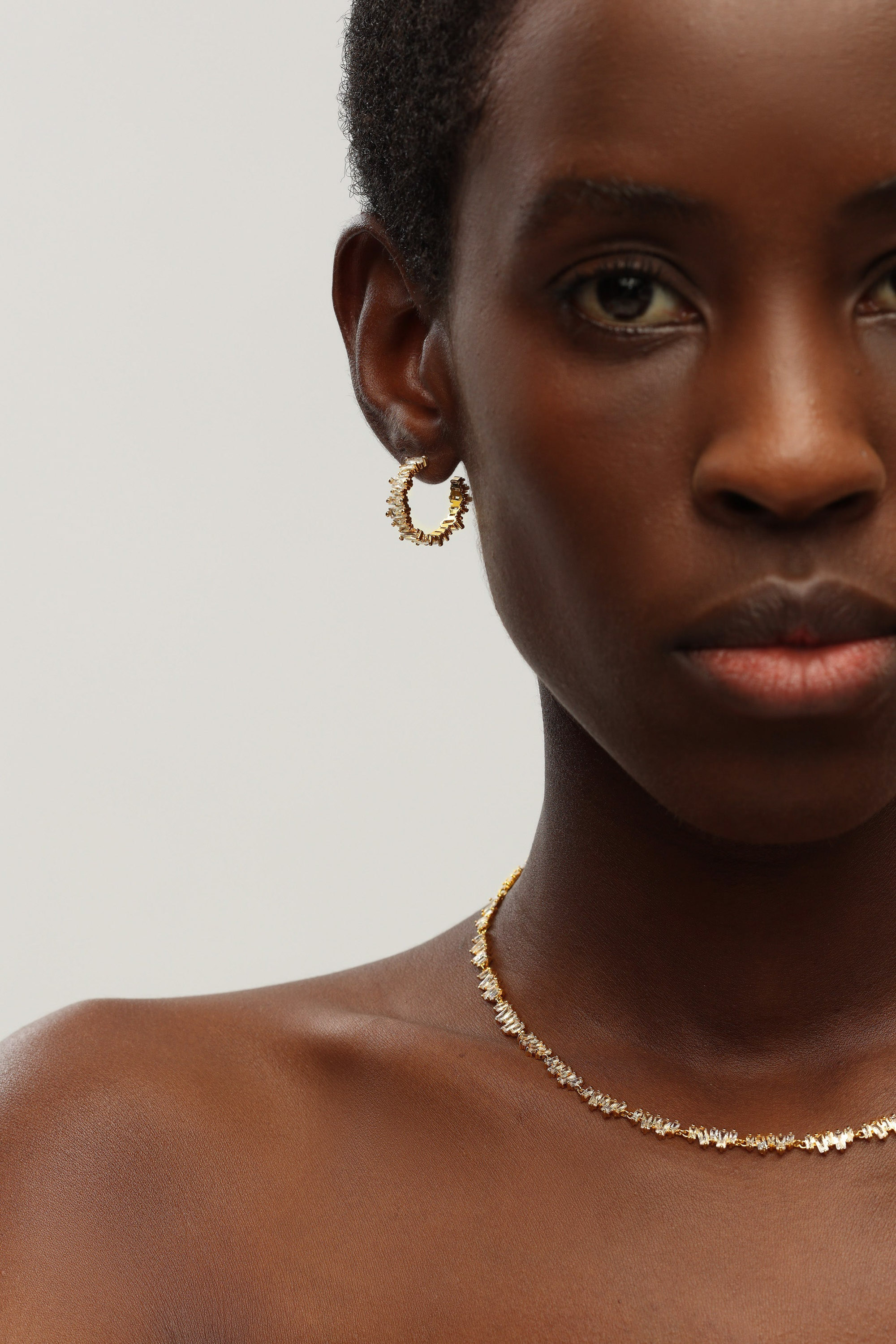 Classicharms-T Shape Zirconia Earrings