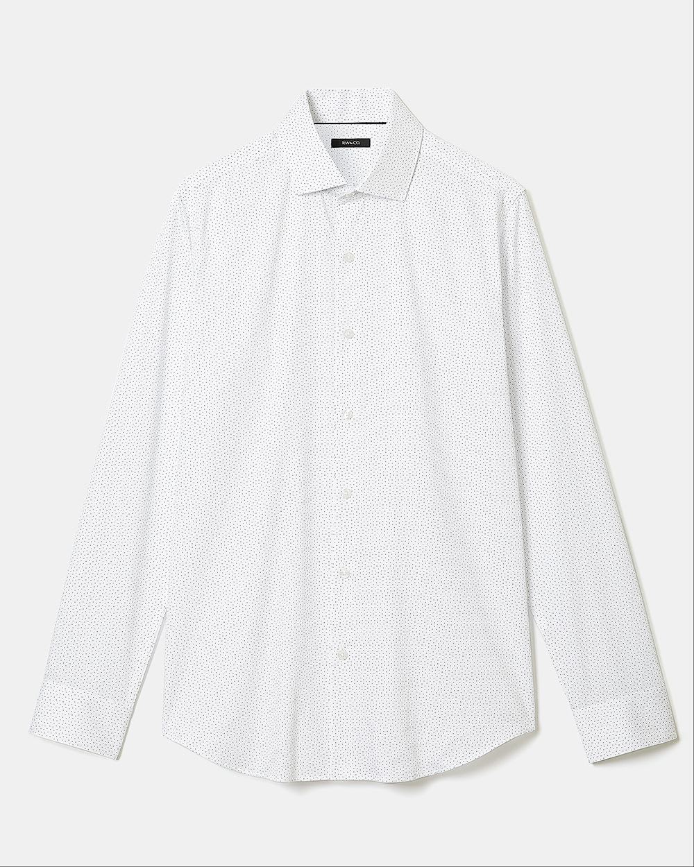 Slim Fit Micro Geo Print Dress Shirt