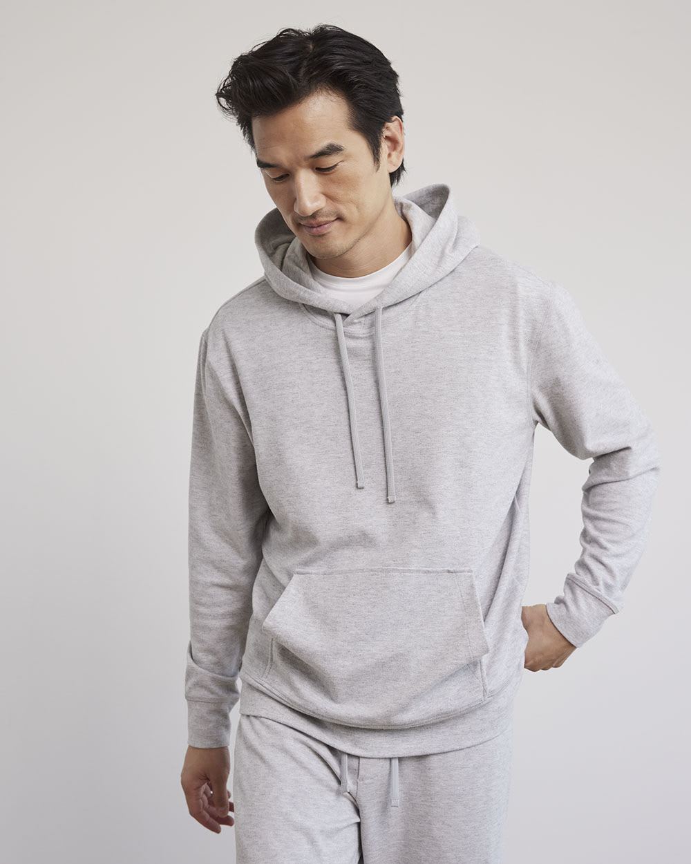 Jacquard Hoodie with Kangaroo Pocket