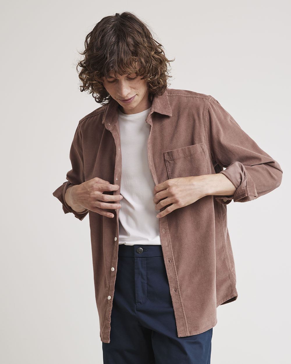 Regular-Fit Corduroy Shirt