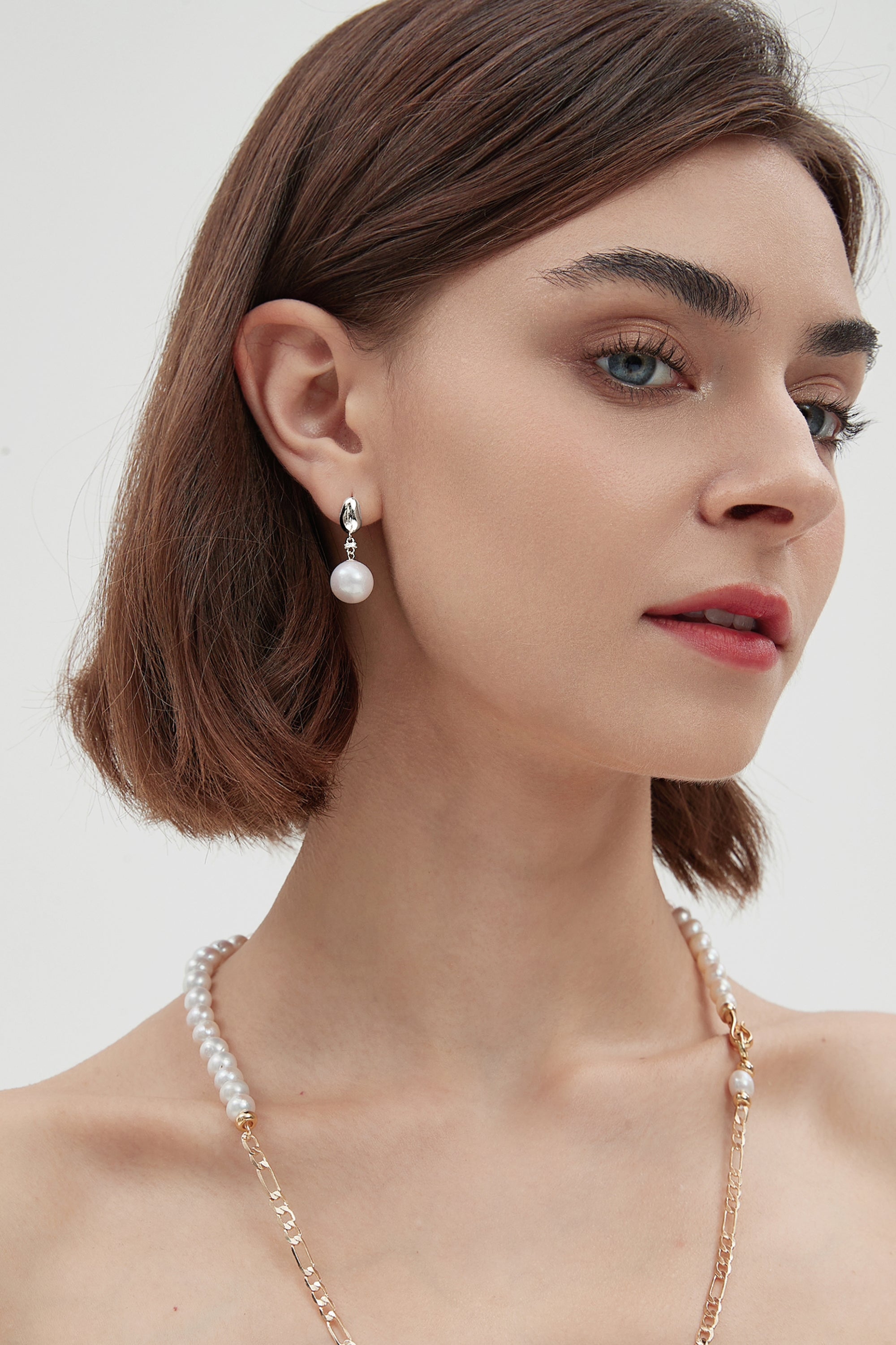 Classicharms-Doris Freshwater Pearl Drop Earrings