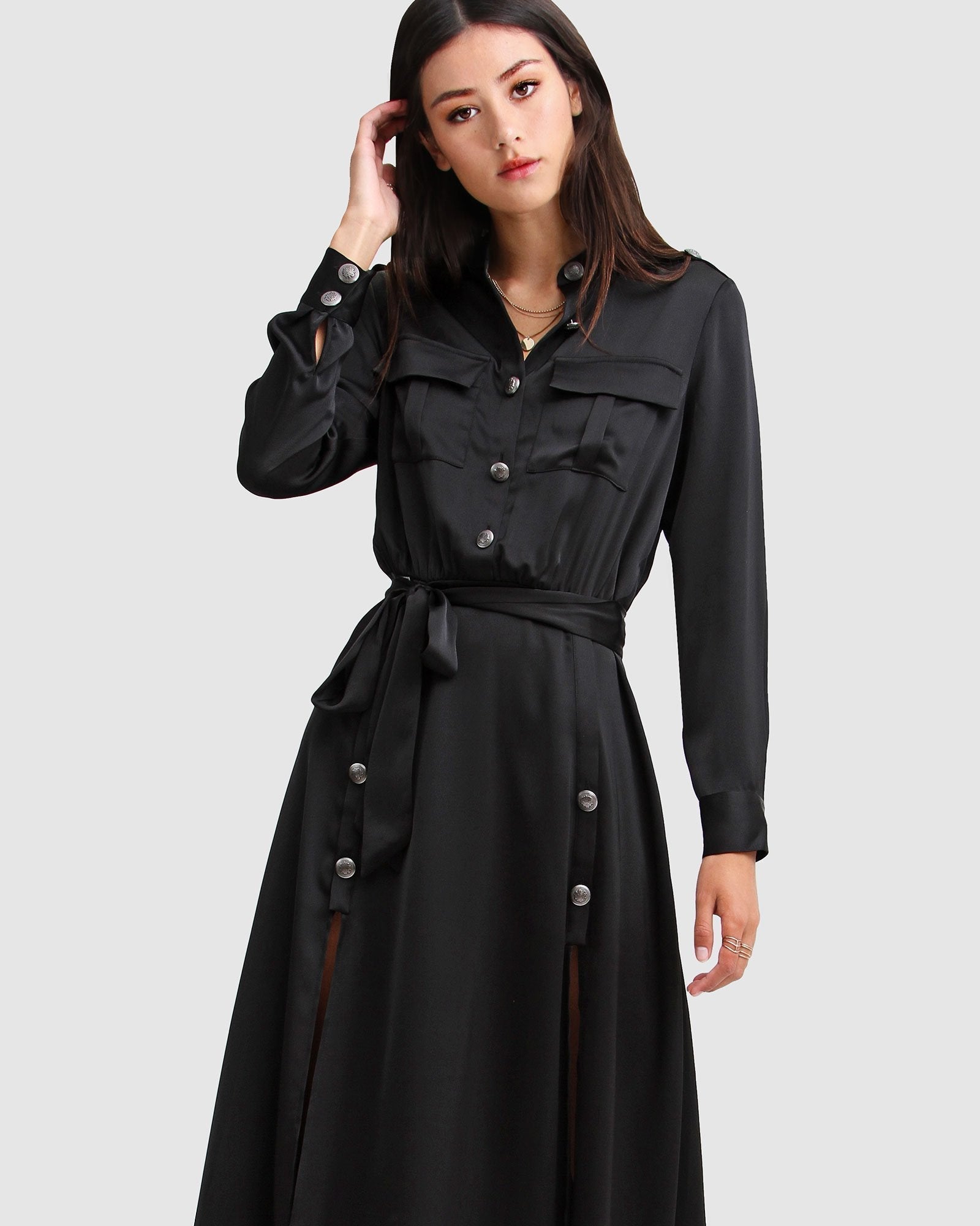 Belle & Bloom Lover To Lover Maxi Shirt Dress