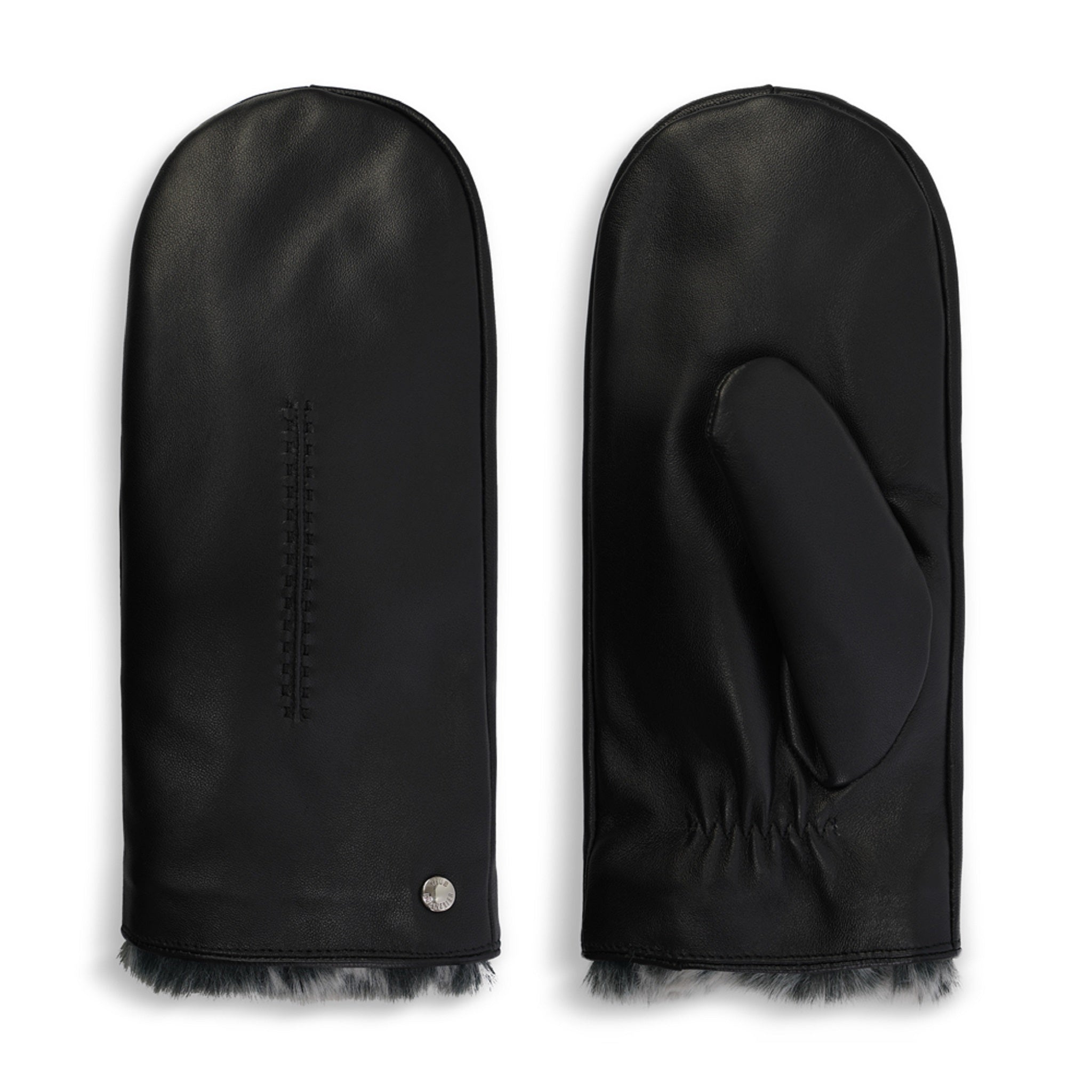 Club Rochelier Ladies Leather mitt with faux