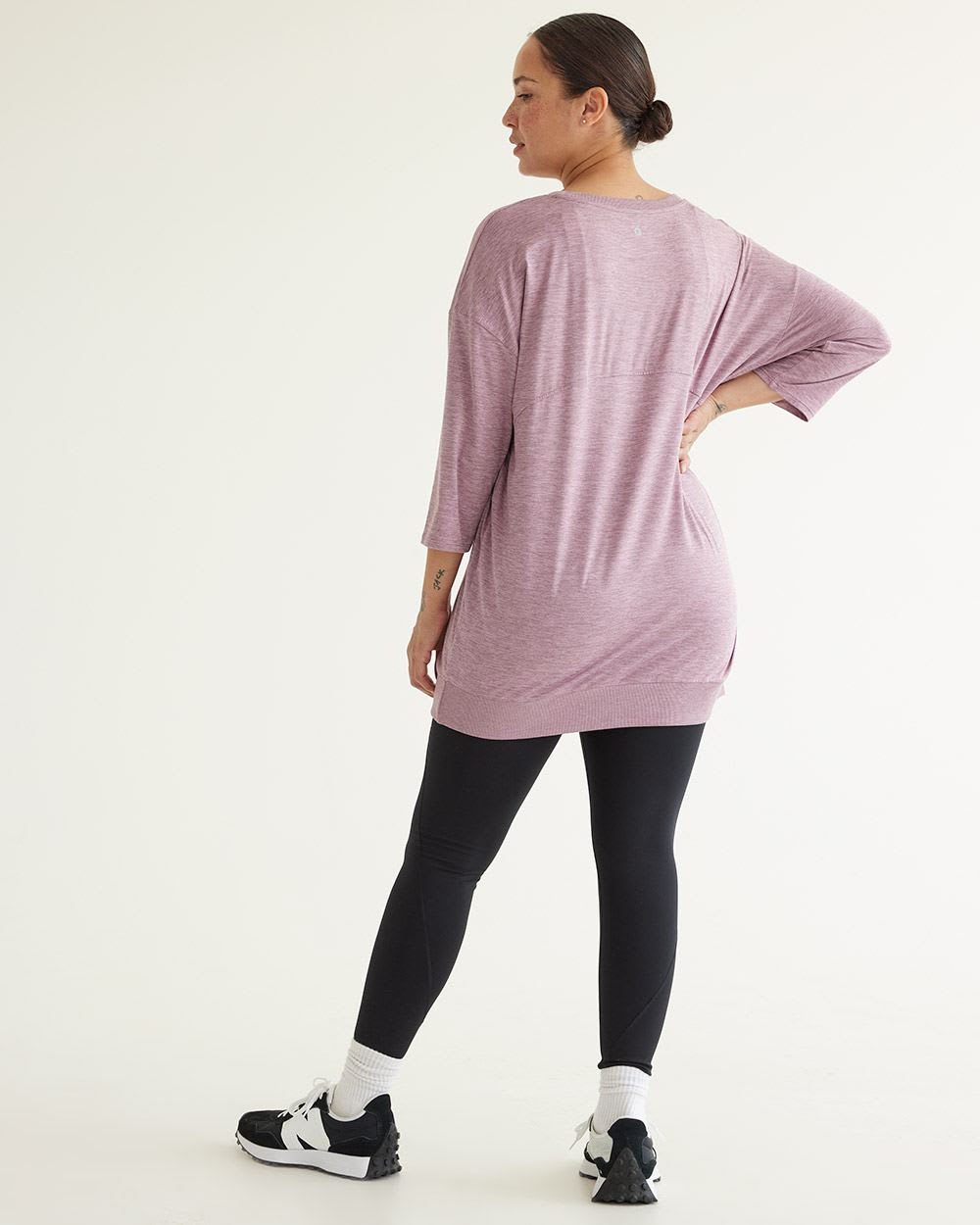 Long-Sleeve Crew-Neck Tunic, Dry Lux Hyba