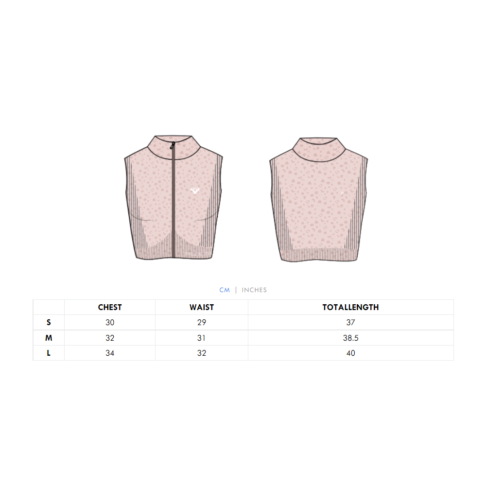 Twill Active - Allure Recycled Leopard Zip Through Vest - Mink