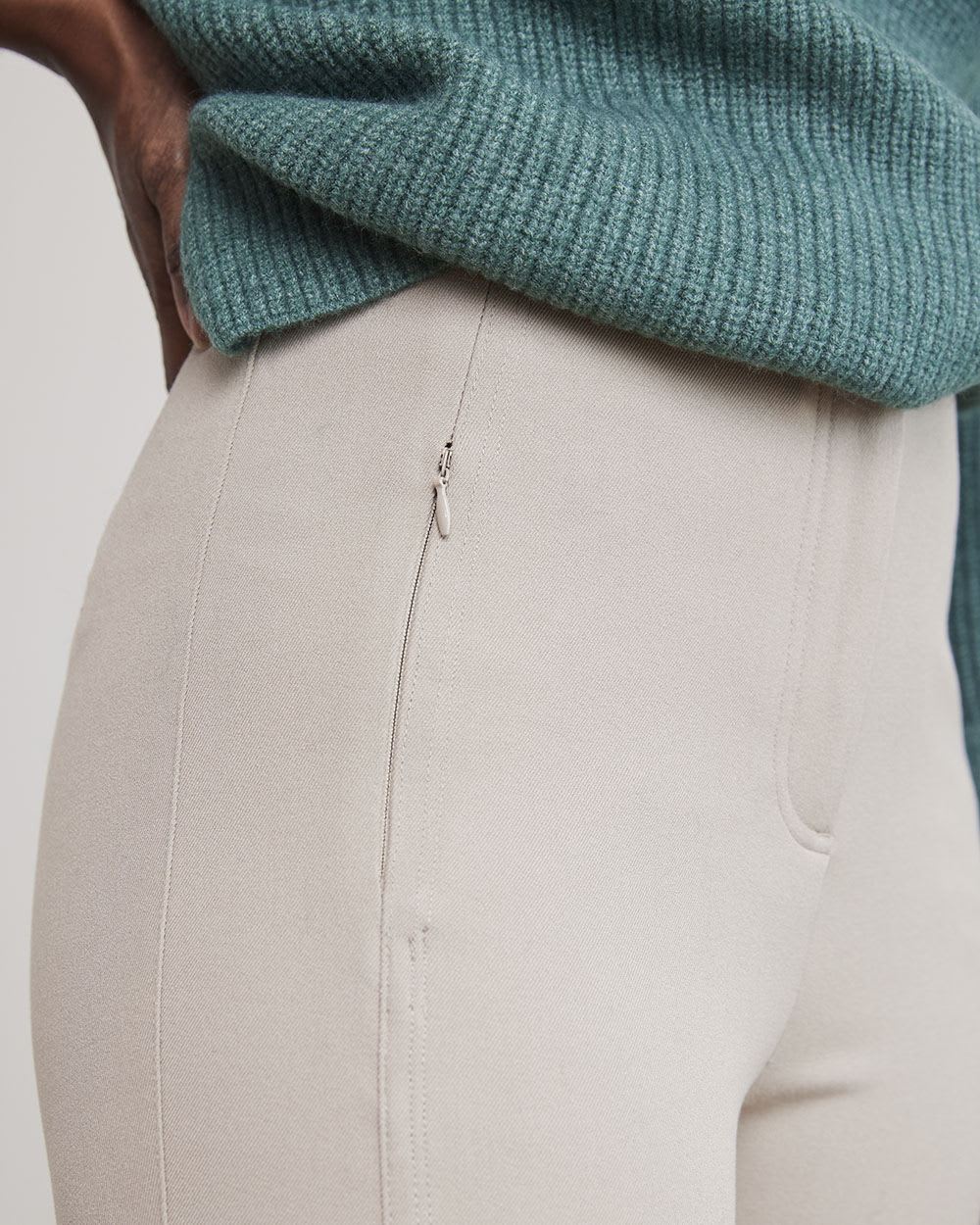 High-Rise Legging Pant with Zipper Fly