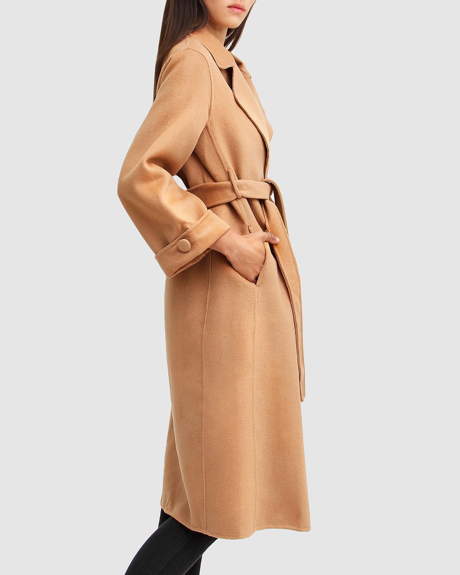 Belle & Bloom Stay Wild Oversized Wool Coat