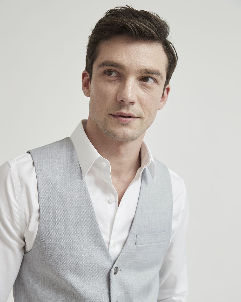 Essential Light Grey Suit Vest