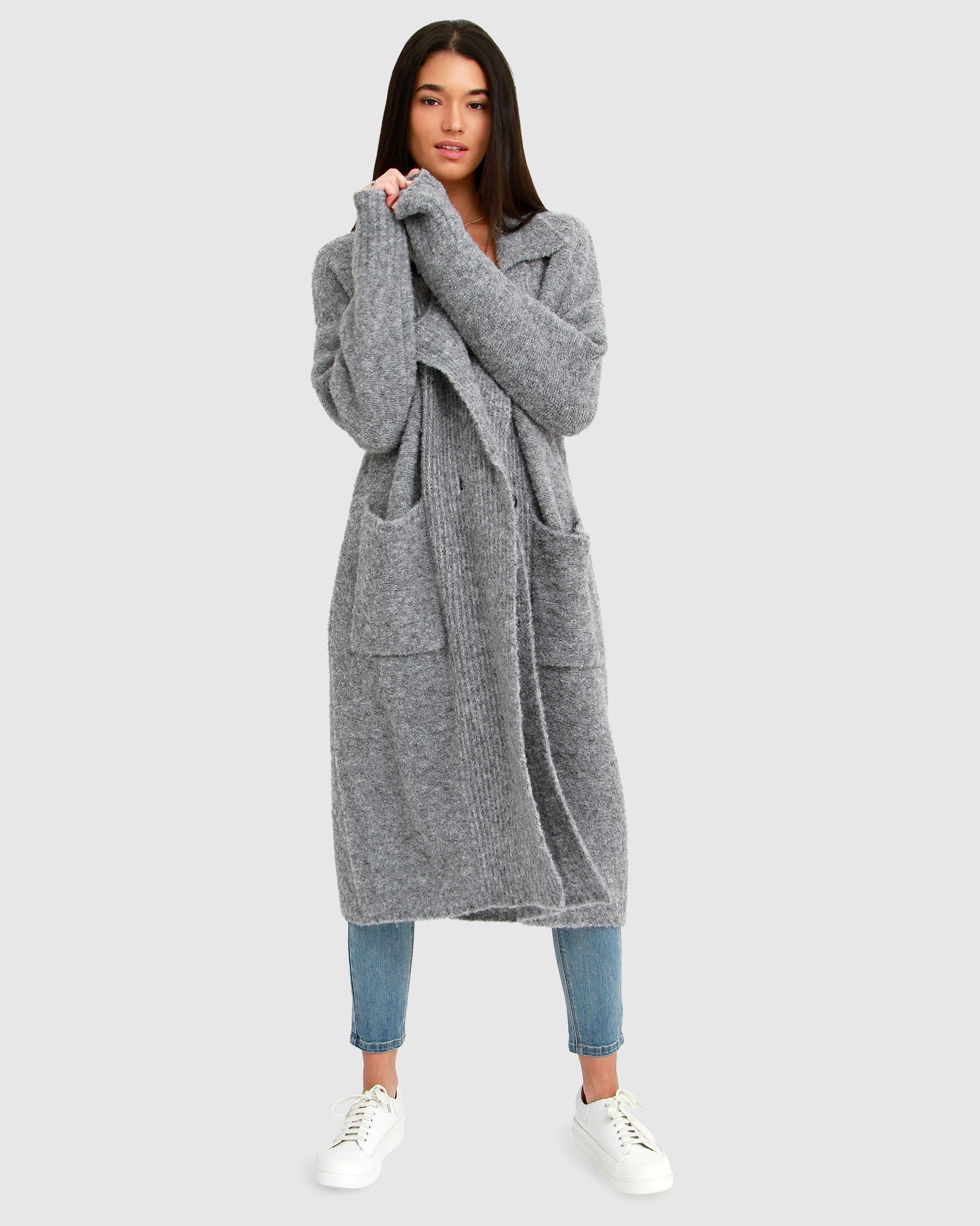 Belle & Bloom Born To Run Sustainable Sweater Coat