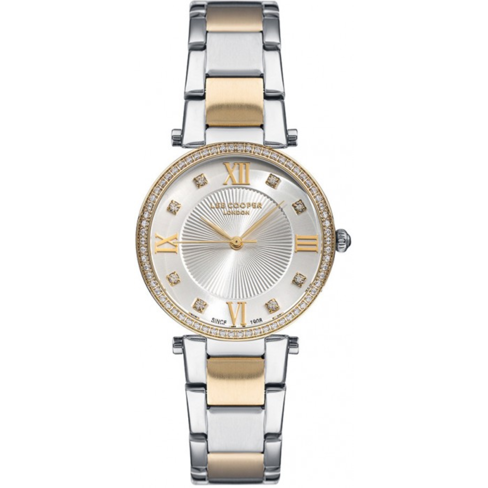 LEE COOPER-Women's Silver 33mm watch w/Silver Dial