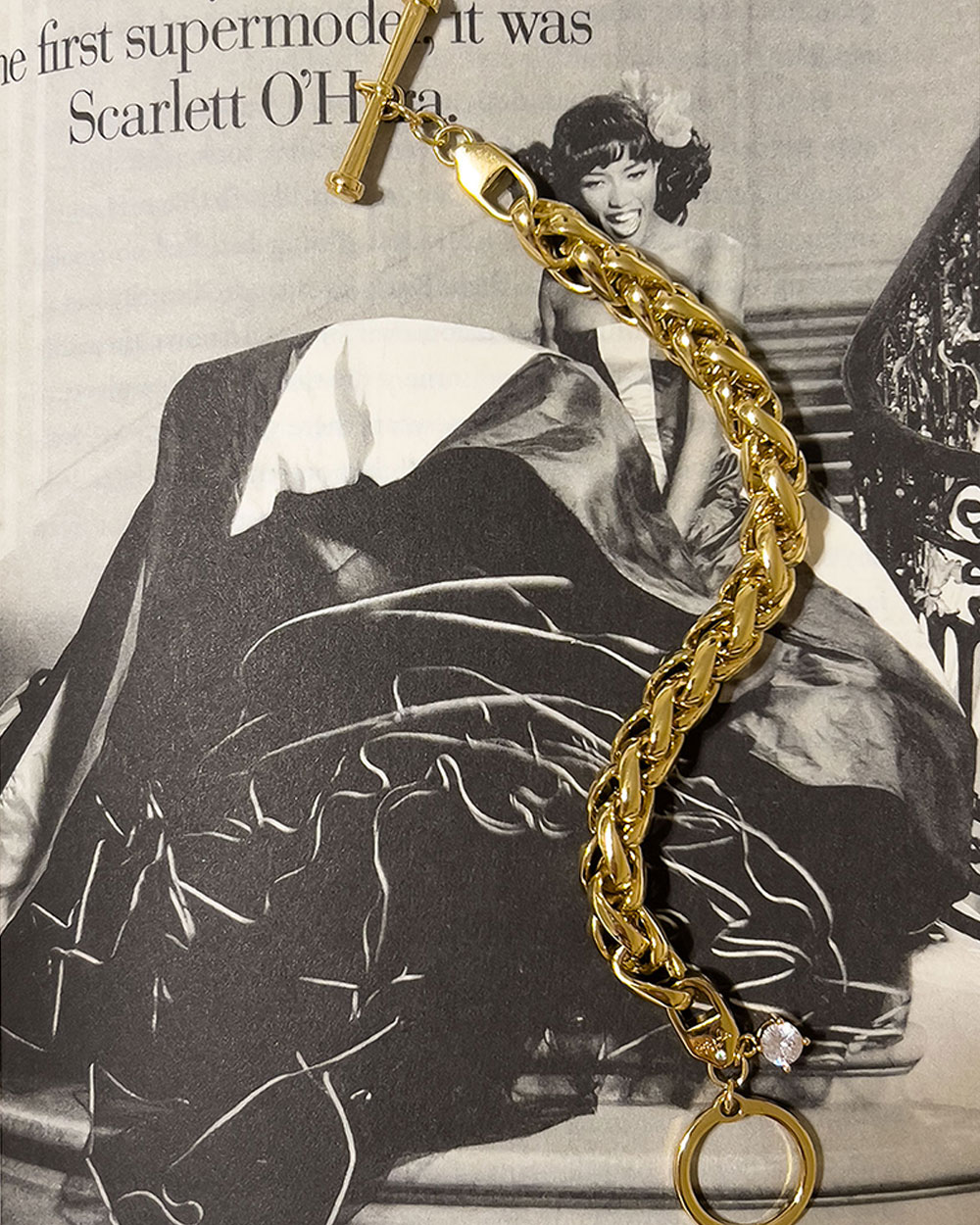 Andreas Wheat Chain Toggle Closure Bracelet - Syd + Pia NYC™