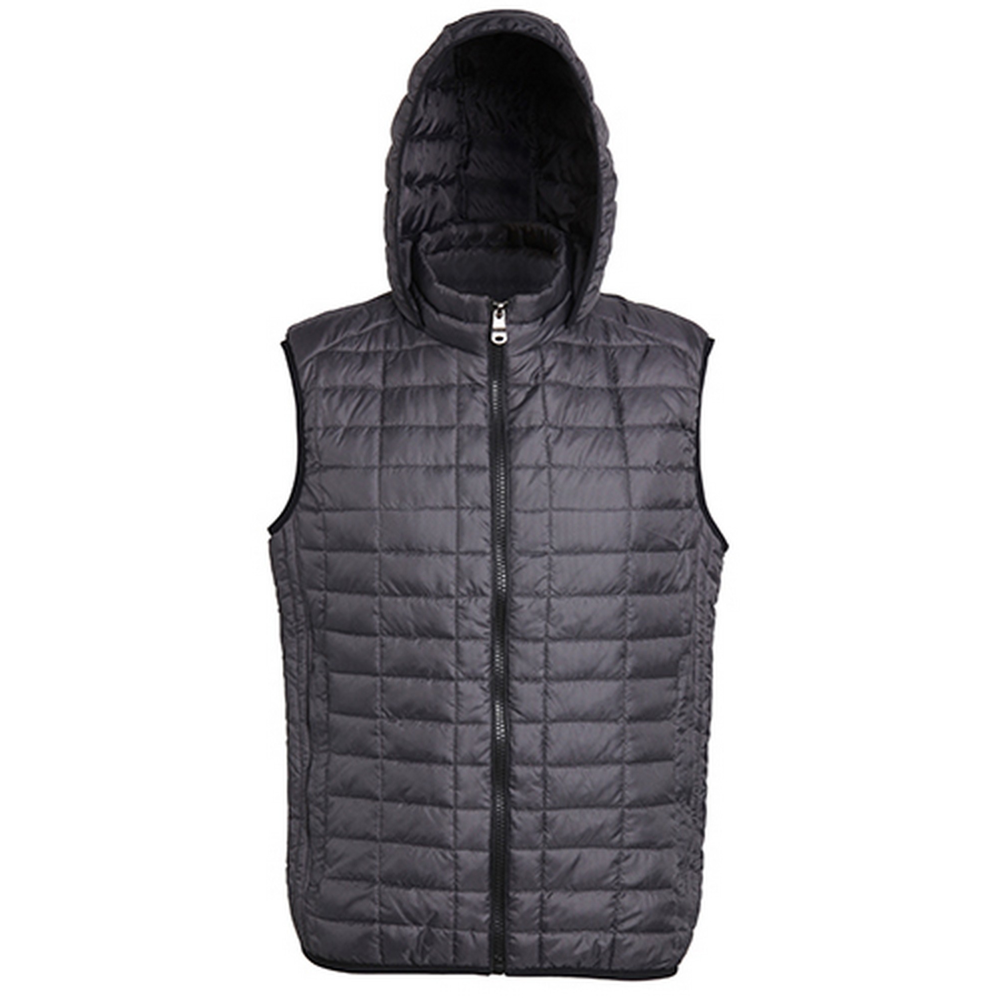 2786 - Mens Honeycomb Zip Up Hooded Gilet/Bodywarmer