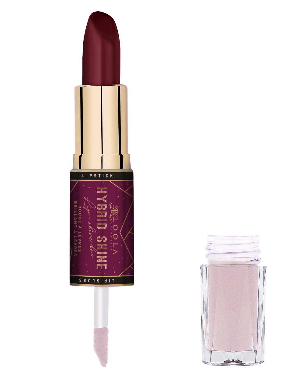 Loola Cosmetics - TONGA HYBRID SHINE - LIPGLOSS AND LIPSTICK DUO