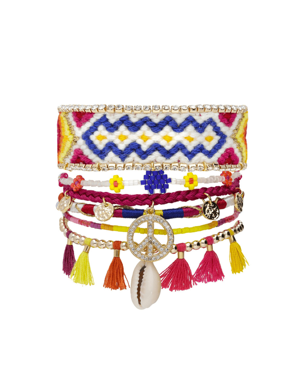 PEACEMAKER Hipanema White Cuff Bracelet