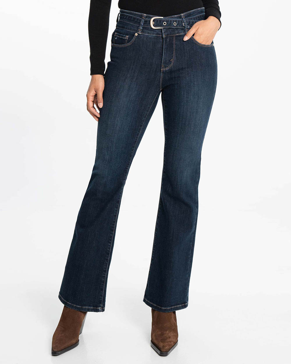 LOIS - Erika Flare Jeans with Belt