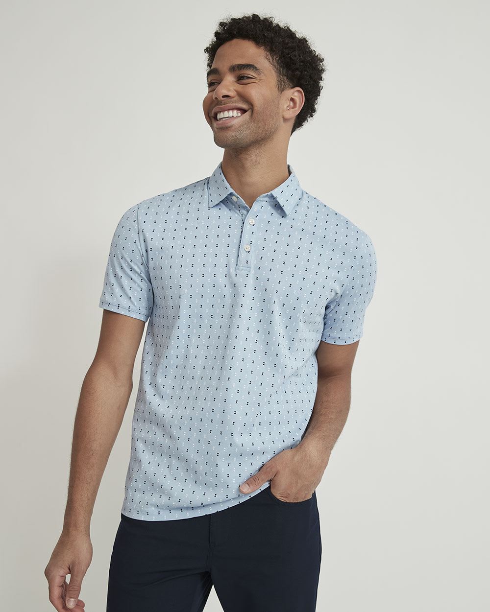 Patterned City Polo