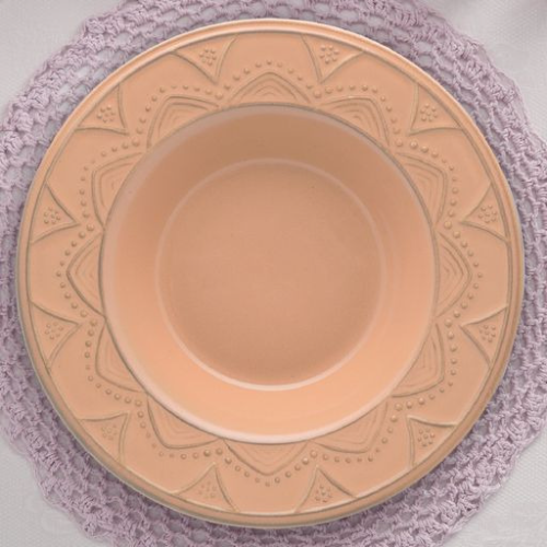 Oxford Serena Nectarine 20 Pieces Dinnerware Set Service for 4