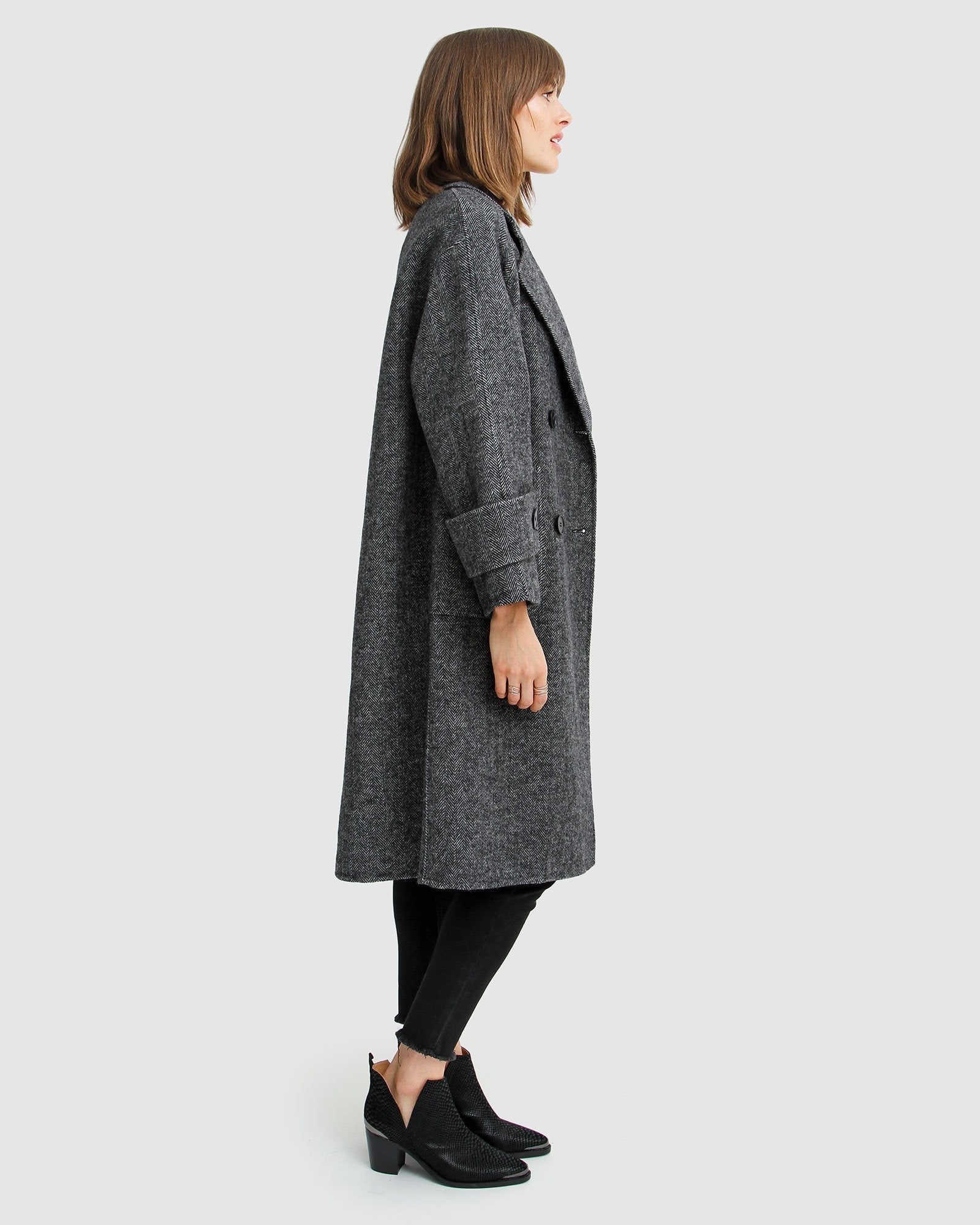 Belle & Bloom Rumour Has It Oversized Wool Blend Coat