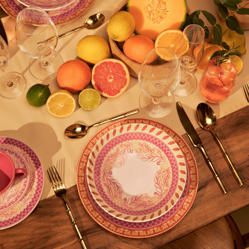 Oxford Unni Etna 30 Pieces Dinnerware Set Service for 6