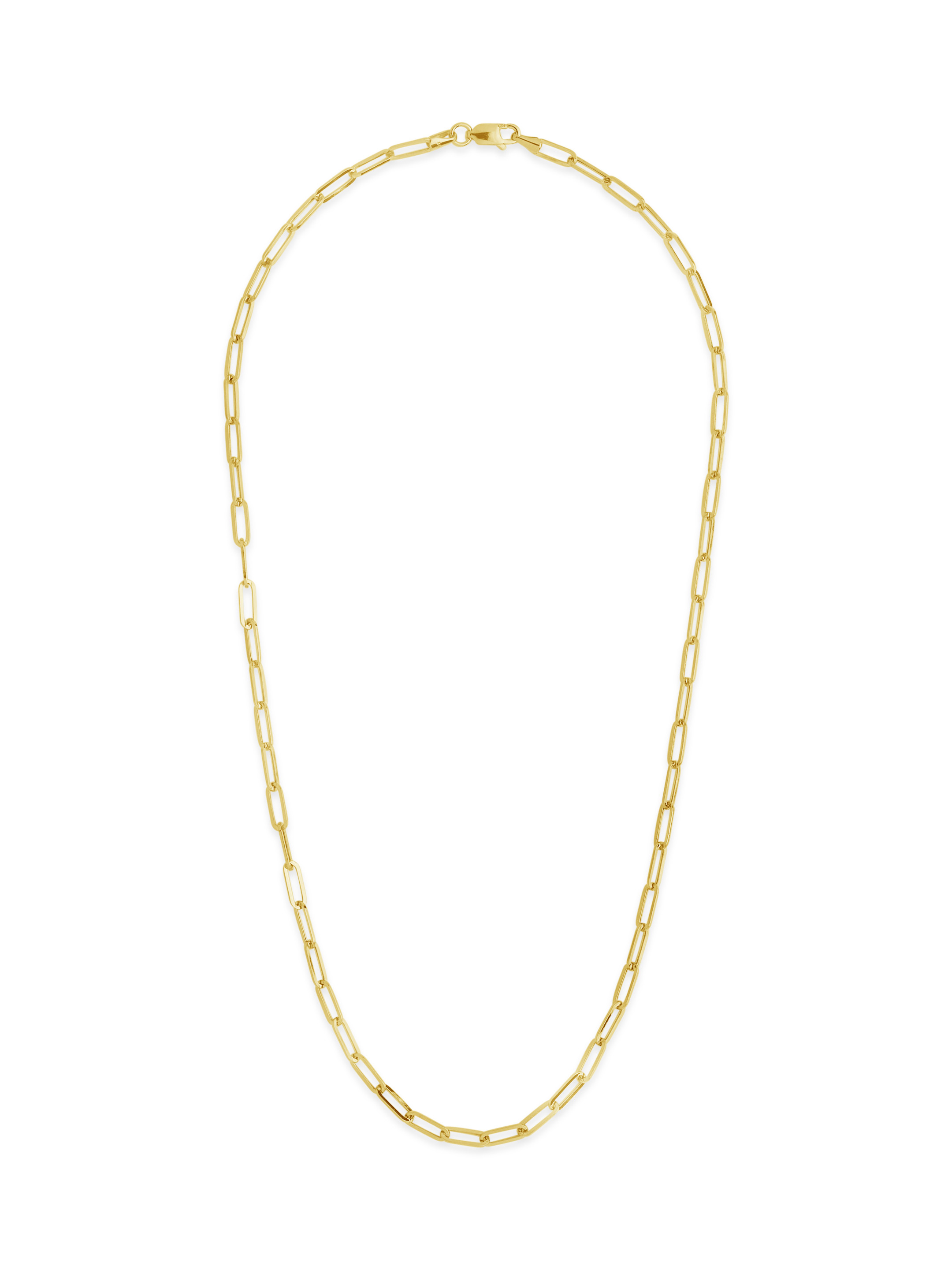 Sterling Forever - 14k Italian Gold Paperclip Chain