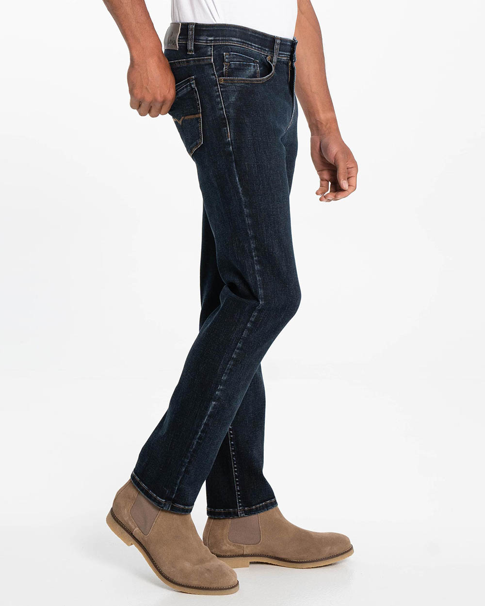 LOIS - Brad Slim Dark Blue Jeans - Inseam 34"