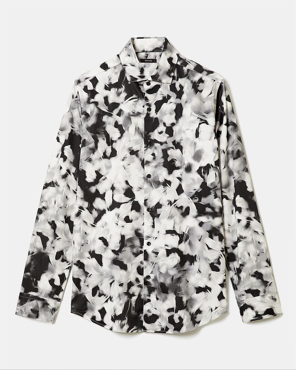 Slim-Fit Printed Sateen Dress Shirt