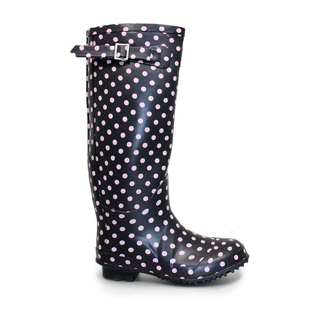 Lunar - Womens/Ladies Spotted Rubber Galoshes