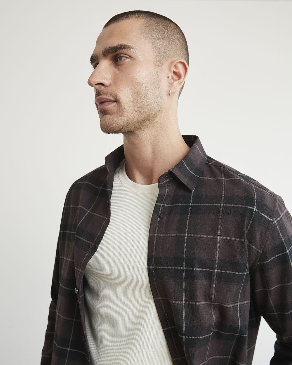 Regular-Fit Plaid Flannel Shirt
