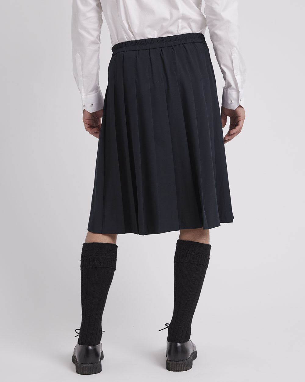 Gender-Neutral Pleated Skirt