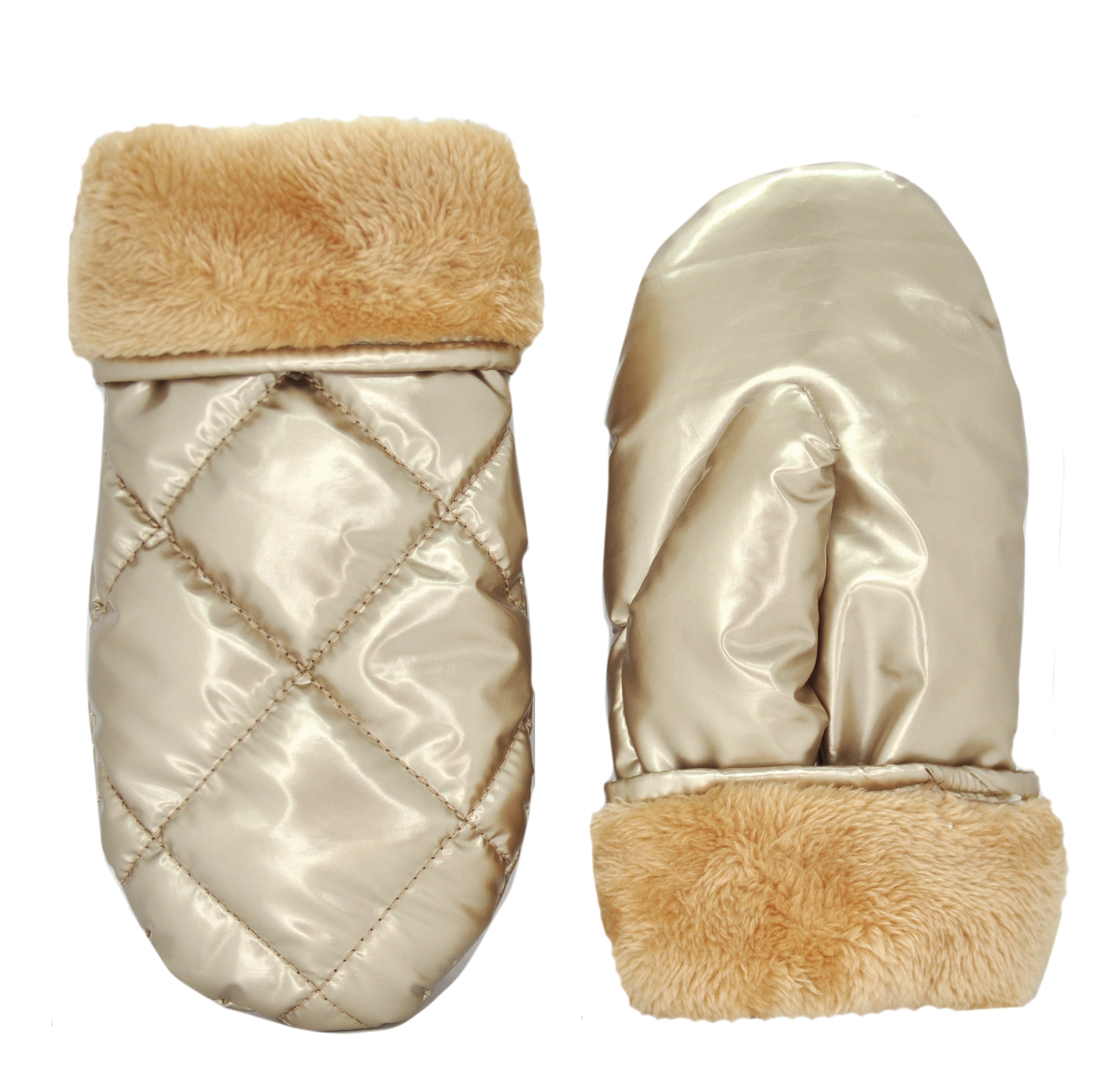CR Ladies - Metallic Quilted Puffer Mitten