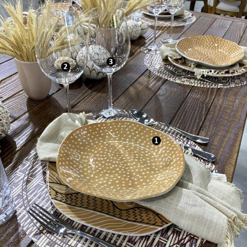 Oxford Ryo Roots 20 Pieces Dinnerware Set Service for 4