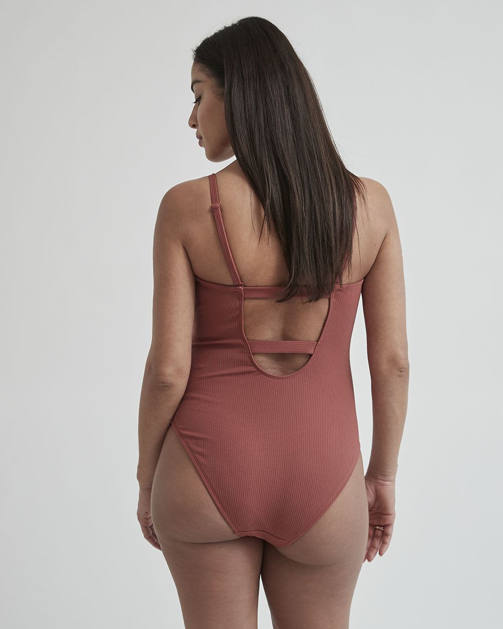 One Piece Front Twist Swimsuit - Thyme Maternity