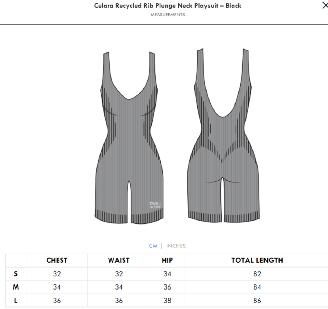 Twill Active - Flannel Recycled Rib Plunge Neck Playsuit - Grey