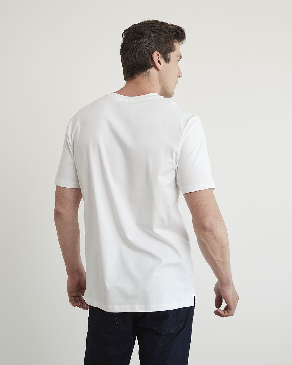 Supima Cotton (R) Henley Short Sleeve T-Shirt