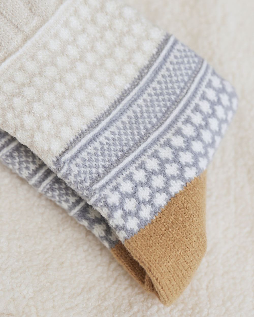 Cable-Knit Cozy Socks