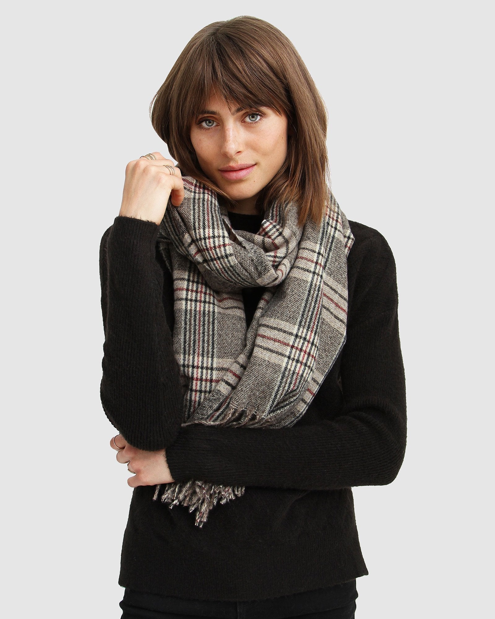 BELLE&BLOOM- Aspen Plaid Scarf