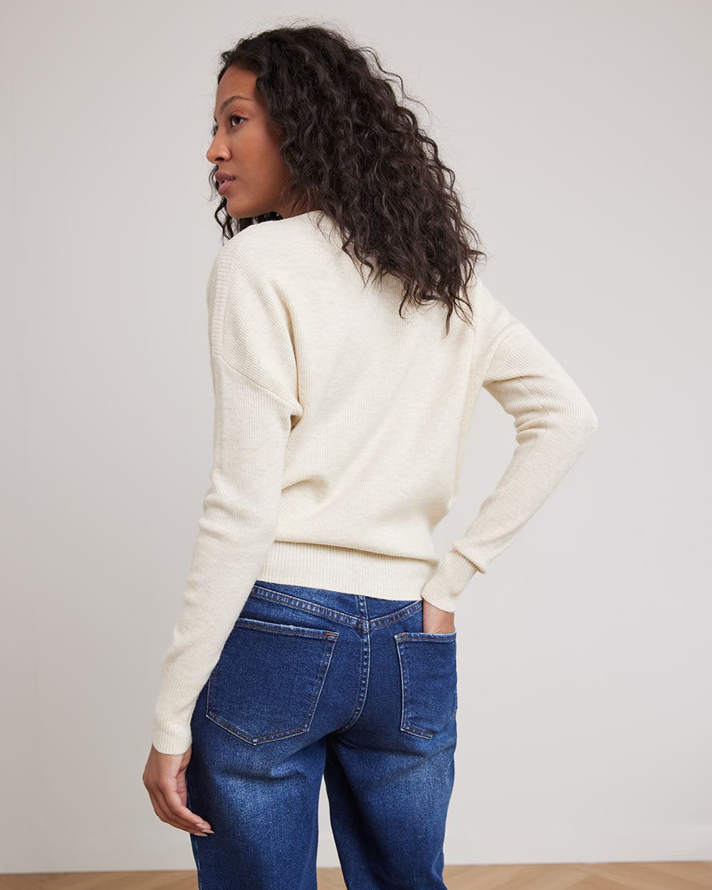 Relaxed-Fit Boat-Neck Sweater