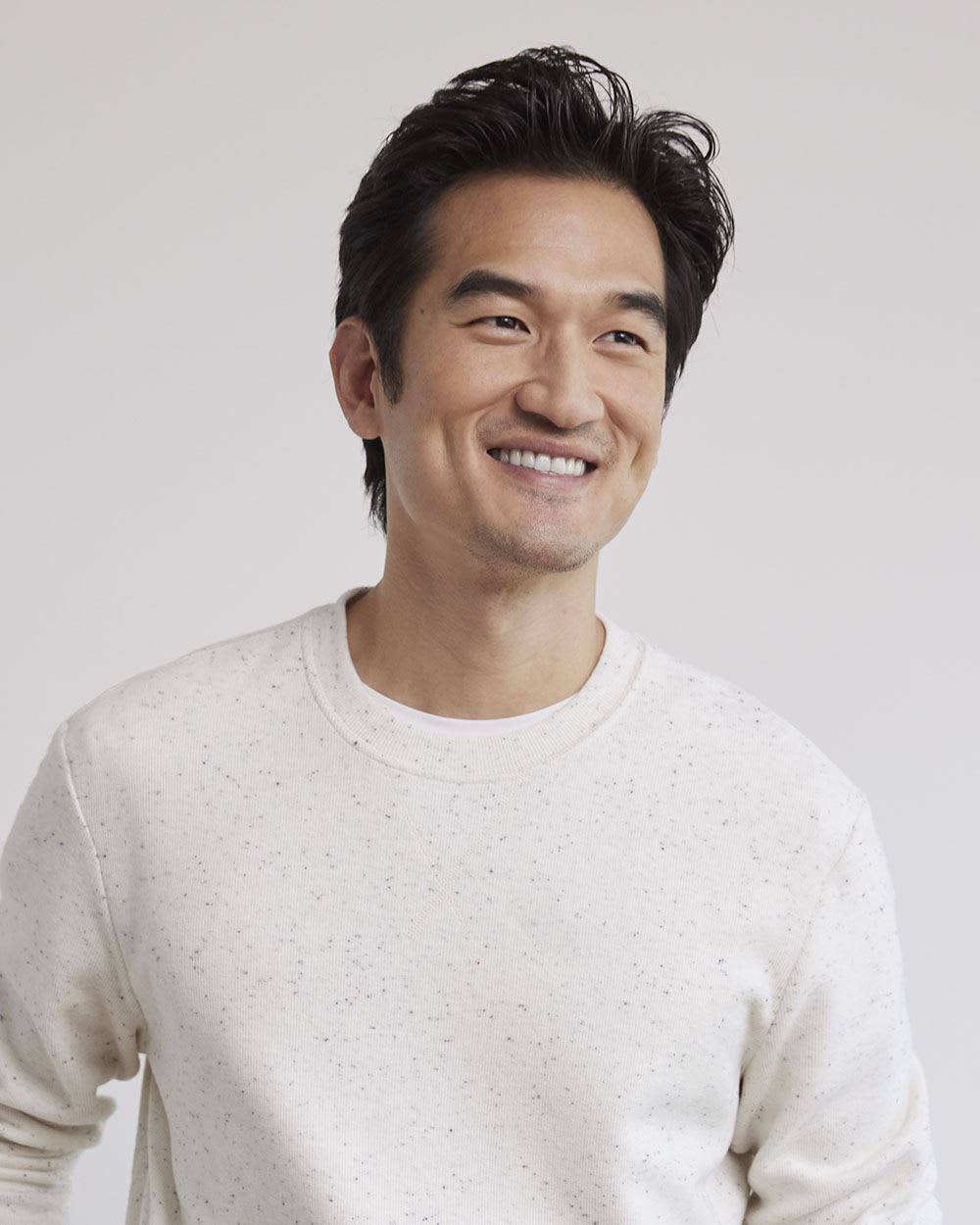 Crew-Neck Waffled-Knit Pullover