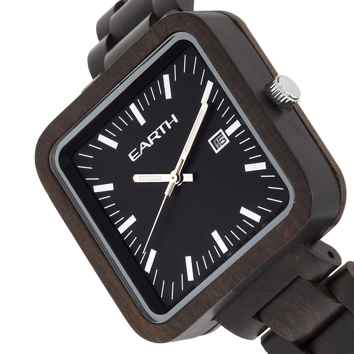 Earth Wood - Berkshire Bracelet Watch w/Date - Khaki/Tan