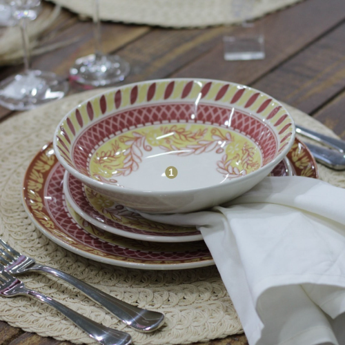 Oxford Unni Etna 30 Pieces Dinnerware Set Service for 6