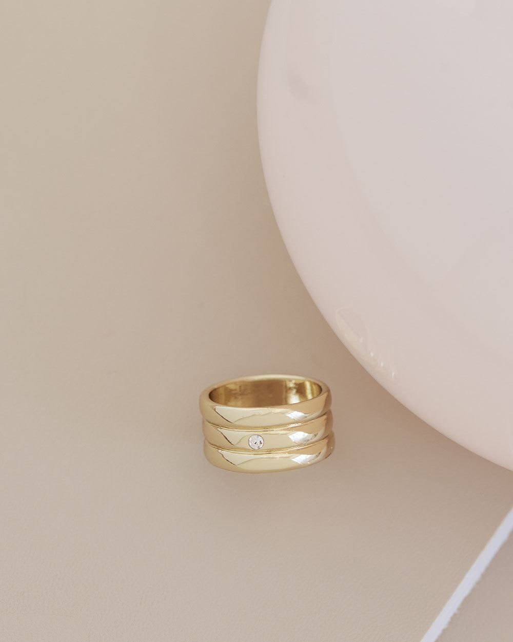 Large Ring with Small Stone