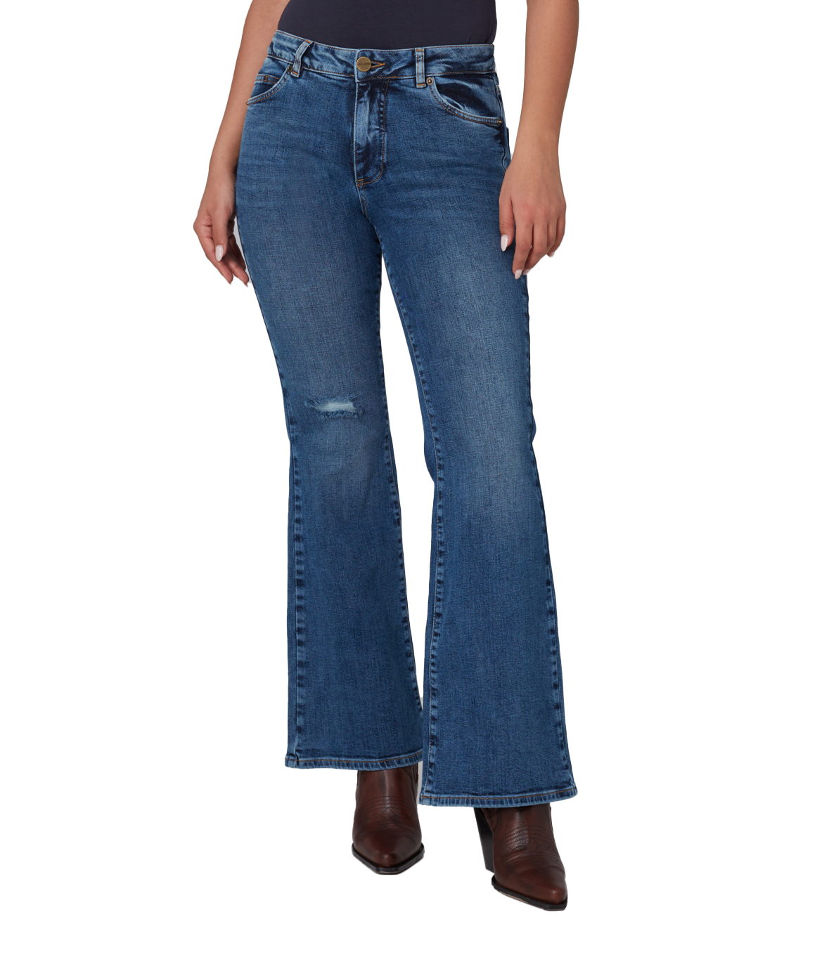 Lola Jeans BRADLY-DIS Mid Rise Flare Jeans