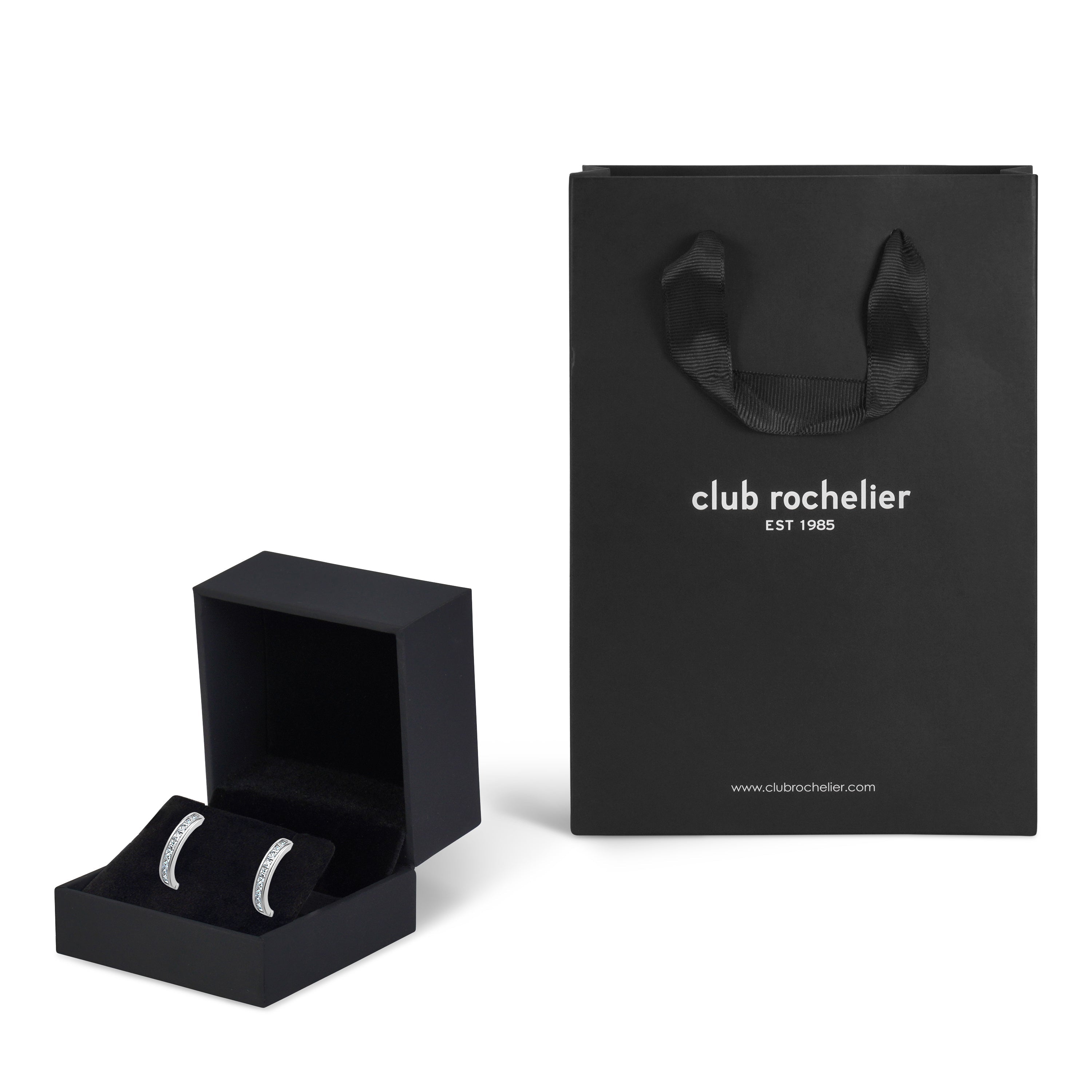 Club Rochelier 3A Cubic Zirconia Small Hoop Earrings