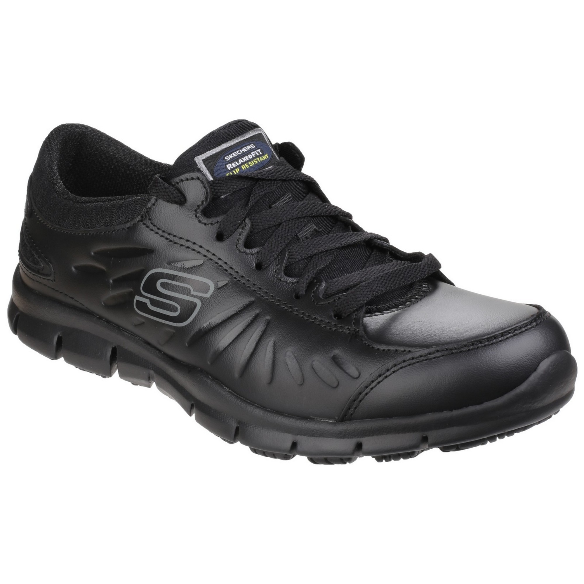 Skechers - Occupational Womens/Ladies Eldred Slip Resistant Lace Up Work Shoes