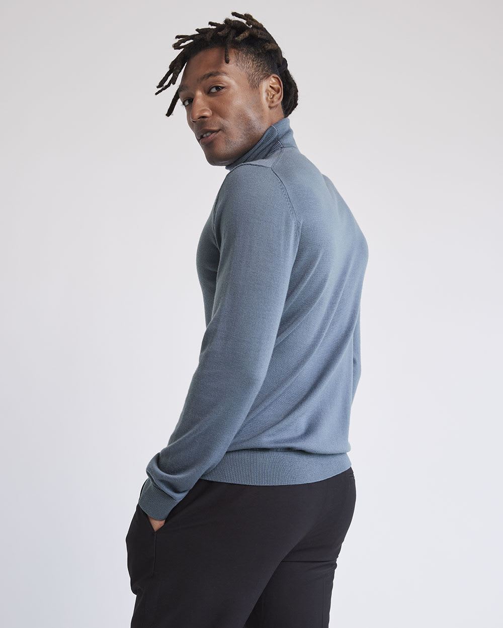 Merino-Wool Turtleneck Sweater